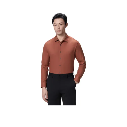 DIDIBOY Оранжевый Красный Мужская Рубашка