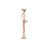 Розовый шнур - Белый щенок