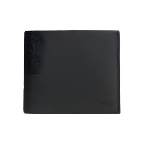 Hugo Boss Матовая кожа Кошелек Мужской Черный