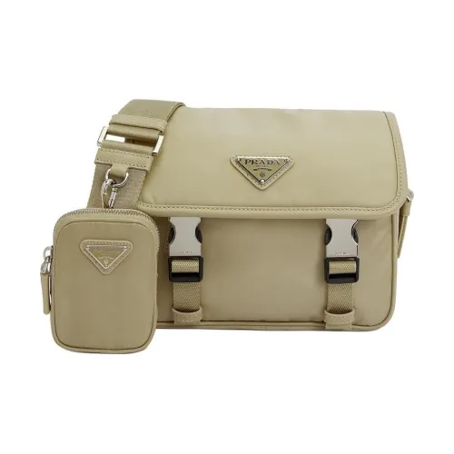 PRADA Нейлоновые сумки через плечо стандартные унисекс бежевый