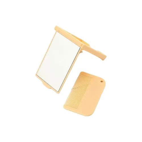 YUNNA HD Зеркальце Comb Мини Шоколадные Comb Маленький Зеркальце Милый Портативный Зеркальце Comb Набор MAKE UP Зеркала Складной Зеркальце