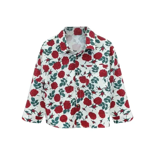 Calfitte Повседневная рубашка Весна-осень Мужская и Женская Детская одежда Детская