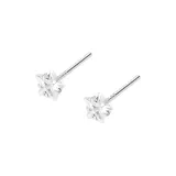 Серьги-звезды 6 мм [999 серебро]