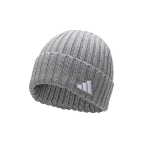 Adidas Акриловые шапки-бини унисекс серые