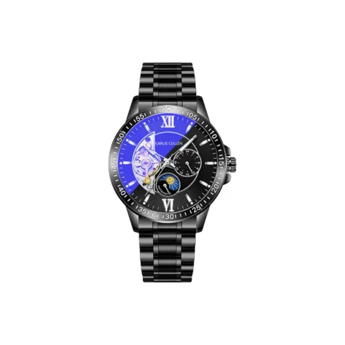 CARLIECULLEN Автоматический механический механизм Мужские часы 41mm*12mm*12mm Черный