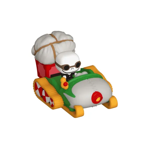 Funko Disney Мини Коллекция Моделей Автомобилей Фигурки в Стиле Chibi Джек Скелингтон и Снегоход