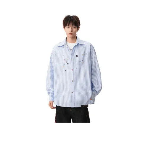 BWKA Светло-синие унисекс рубашки