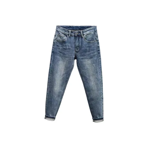 CAT'S PAW Синий Унисекс Джинсы