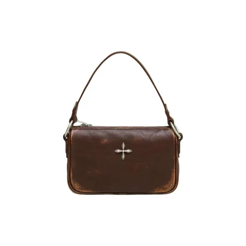 SMFK Коровья кожа Одно плечо Сумка Женские Mustang Коричневый