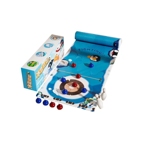 YIMI Настольный кёрлинг Двойной игрок Боевой Услуги для родителей Интерактивная версия Инерционный подтягивающий механизм Спина и Glider Игрушка