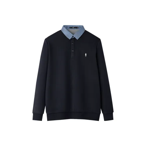 HLA Темно-синий 09 Мужской Трикотаж