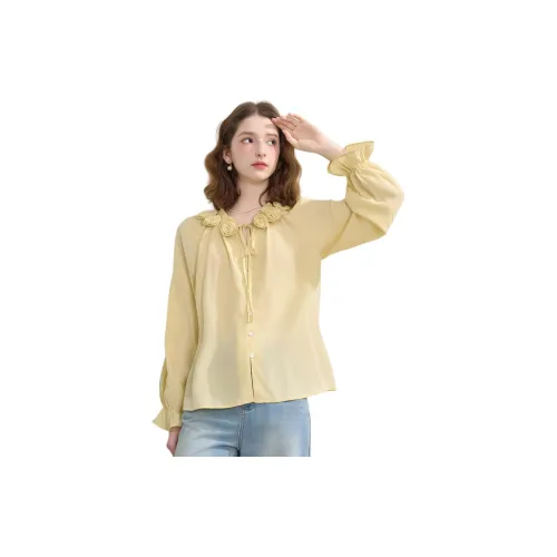 WESTLINK Желтые Женские Рубашки