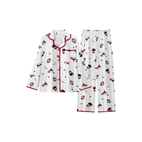 OEING Стиль имиджа Little Penguin [Одежда Sets] Женские Пижамные комплекты