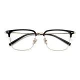 Черный, золото, одиночный, оправа, защита от синего света, 0 диоптрий