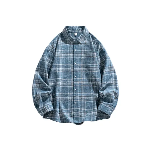 PRBLMS Джинсовый синий Унисекс Рубашки
