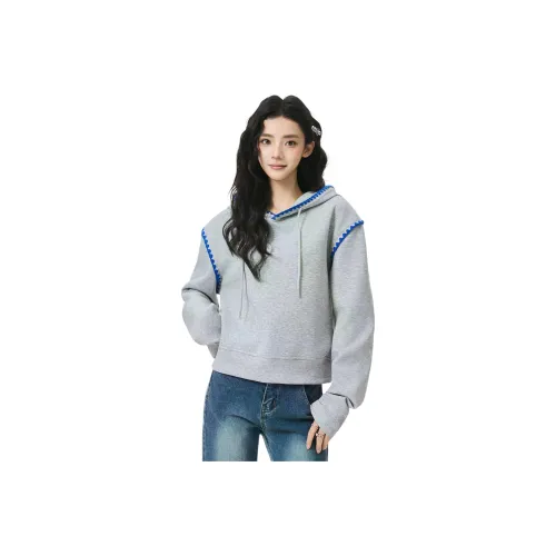 SHUHAOBAI Серый Женский Свитшот