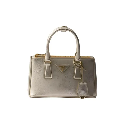 PRADA Galleria Кожа Сумка Мини Женская Золотая