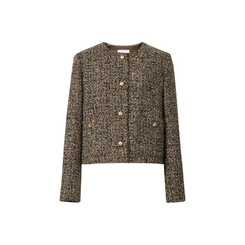 Hopeshow Масляная живопись Зеленый 382 Женские Короткие пальто