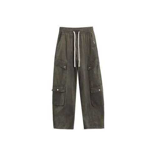 ENTONG Зеленый Унисекс Повседневные Штаны