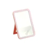 [Квадратный стиль позиционирования] Трехцветный световая полоса увеличивающее зеркало розовый