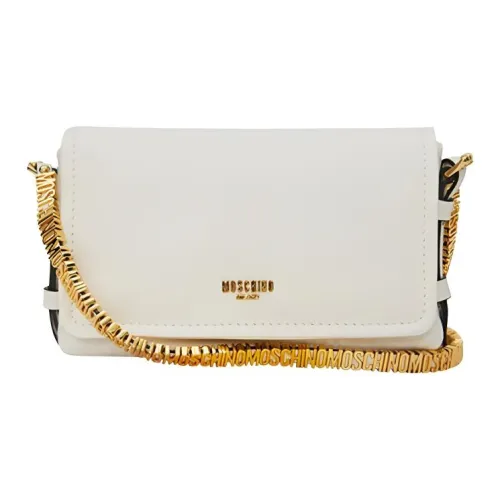 MOSCHINO Овчина Сумка через плечо Сумка на плечо Мини Женская Белая