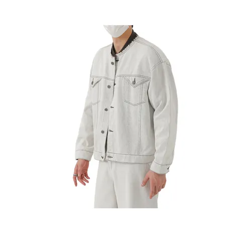 JNJK Белый Унисекс Джинсовые куртки