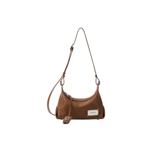 SMOSMOS Коровья кожа Сумка на плечо Стандартная Женская Мокка-мусс