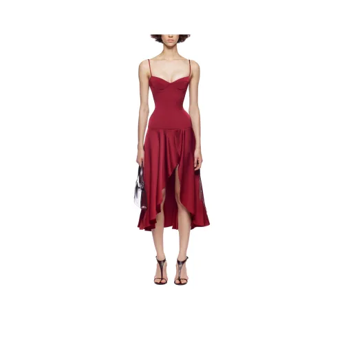 FANCI CLUB Clavicle КОРСЕТ Платье-миди Slip Платье Женское