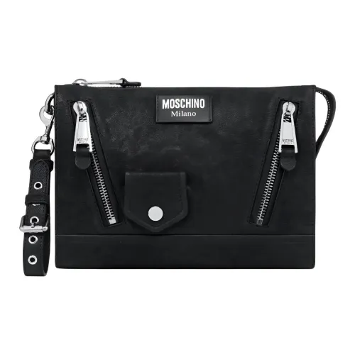 MOSCHINO Овчина Клатч Женский Черный