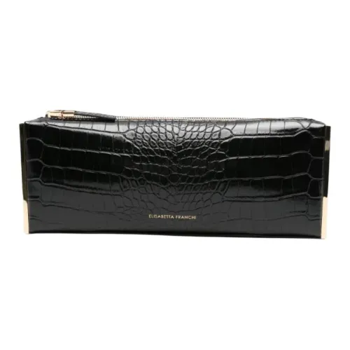 Elisabetta Franchi Полиуретан Клатч Женский Черный
