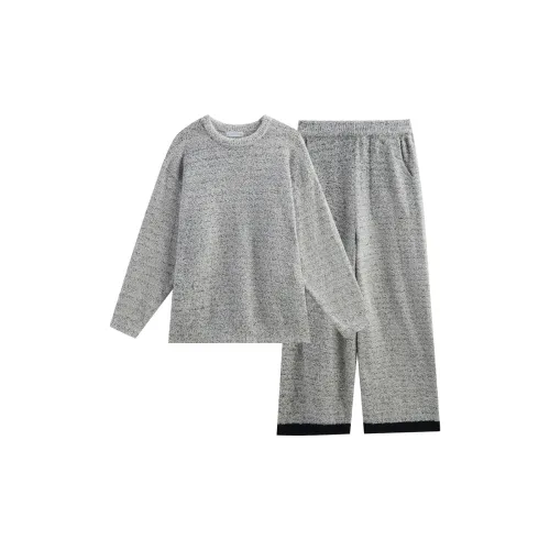 Same Language Пижамный комплект Женские Упрощенный Фотиния Серый · Снежинка