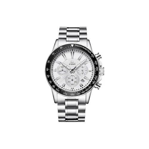 PEAK Counterflow Collection Кварцевый механизм Ремешок из нержавеющей стали Часы Мужские Белый циферблат