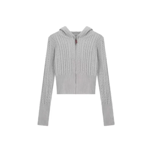 Wang Leshi Серый Женский Трикотаж