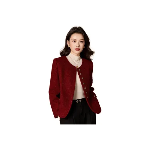 MEILANNI Red Women's Short Coat MEILANNI Красный Женский Короткий Пальто