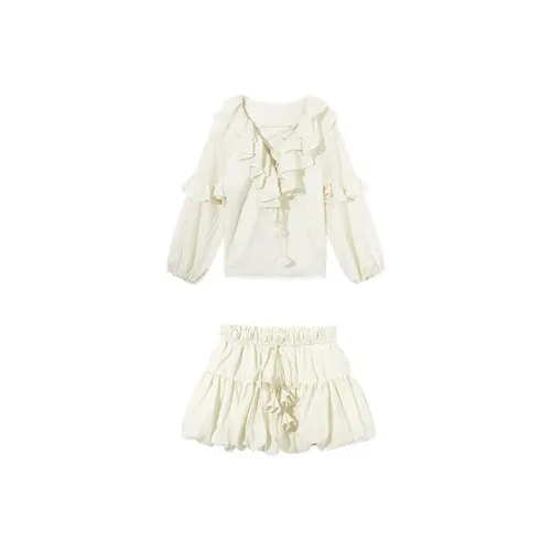 Udon House Юбка Одежда Sets Женские