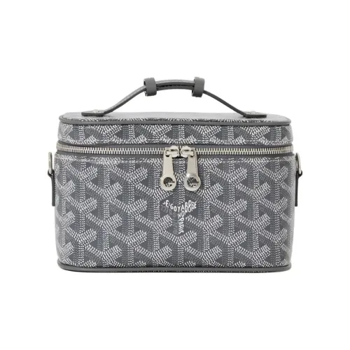 GOYARD Muse Canvas Makeup Bag Mini Women's Gray