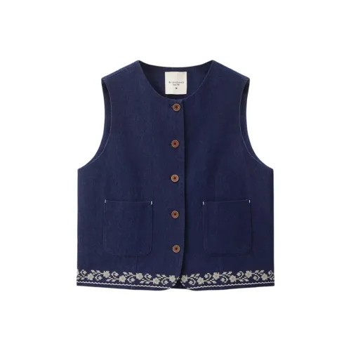 Giordano 06 Темно-синий Женский жилет