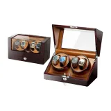 Эбони с текстурой + Желтая кожа [4 слота для часов]