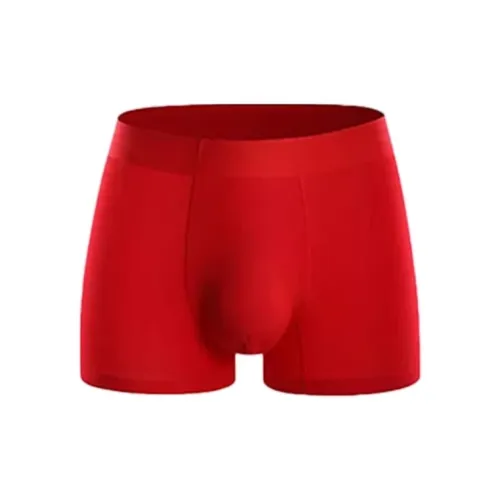 POLIXIAOJIE Красный 100% хлопок Мужское нижнее белье Мужские боксеры