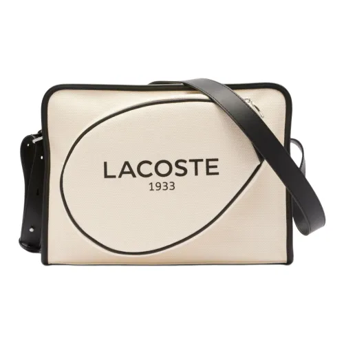 LACOSTE Холст Сумка через плечо Средняя Женская Экрю