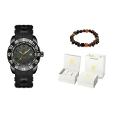 Винил с серым циферблатом [Роскошная коробка + кофейные бобы браслет с бусинами]