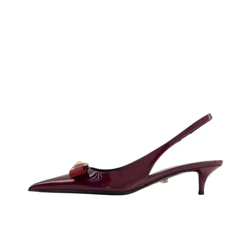 VERSACE Gianni VERSACE Узкий каблук Высокие каблуки Женские Темно-бордовый