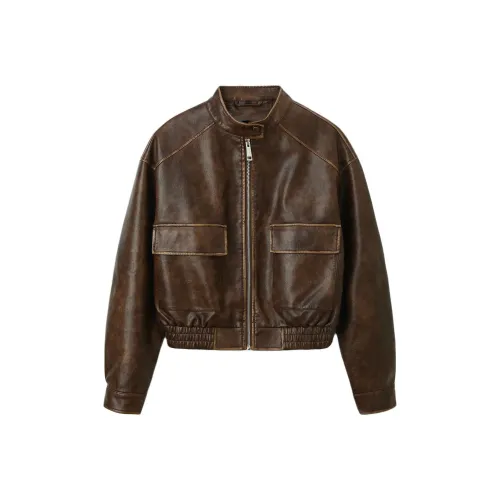 ONE SHALLOW Кожа Куртка Женские