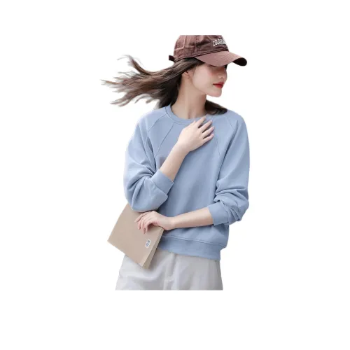 SHANGJING Синий Женский Свитшот