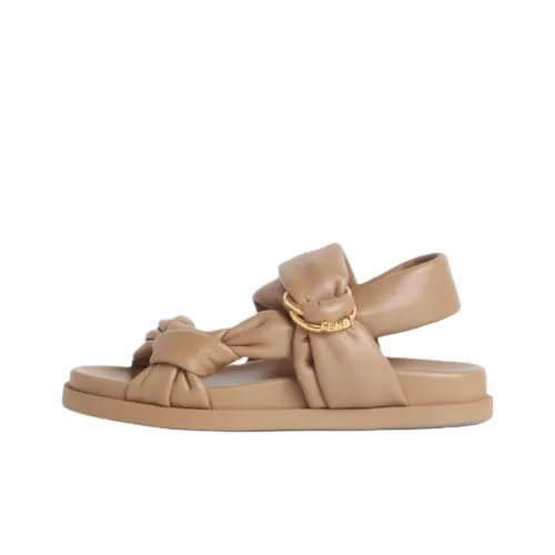 FENDI Feel One Ремешок Сандалии Женские Коричневый