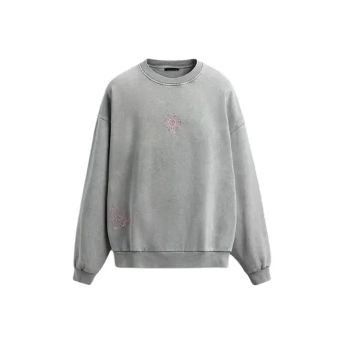 ZARA Светло-серый Мужской Свитшот