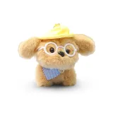 Лето, пляж, щенок, украшение [коричневый]