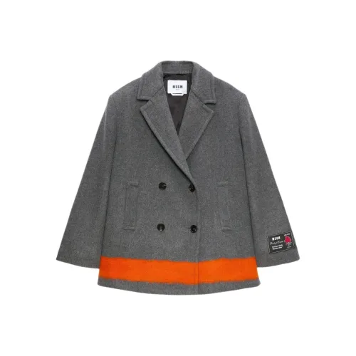 MSGM Темно-серый женский пальто