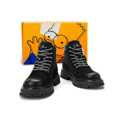 The Simpsons High Knee Martin Boots Unisex Симпсоны Высокие ботинки Martin Унисекс