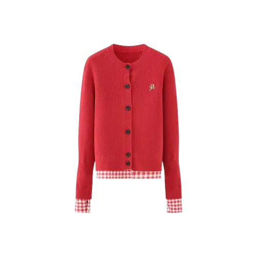 Wang Leshi Красный Женский Трикотаж